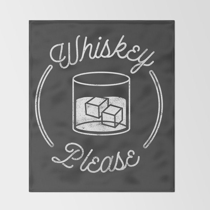 Whiskey Please 2 Throw Blanket Gallery Image 2