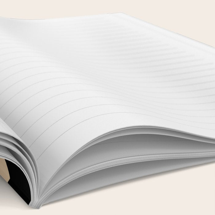Retro Liquid Swirl Abstract Pattern in Black and Camel Notebook Gallery Image 2