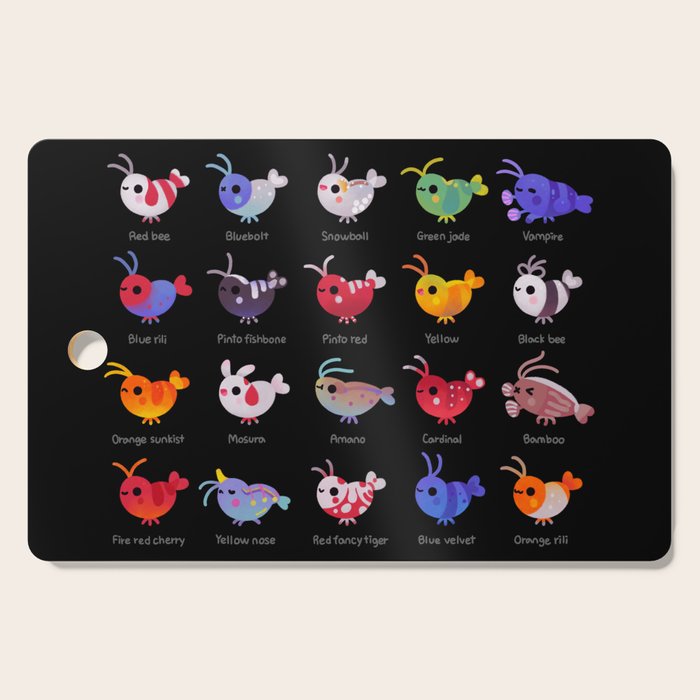 Freshwater shrimp - name Cutting Board Gallery Image 1