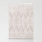 Feather Ikat - Taupe Stationery Card Gallery Image 2