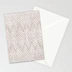Feather Ikat - Taupe Stationery Card Gallery Image 2