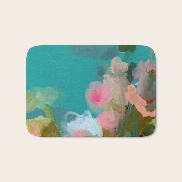 floral abstract 1 22 Bath Mat Gallery Image 1