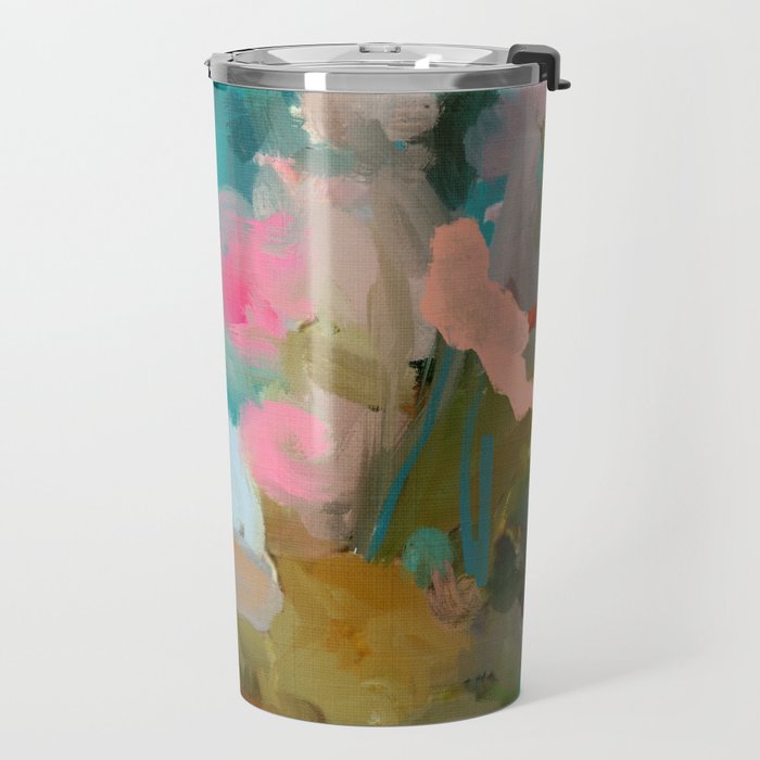 floral abstract 1 22 Travel Mug Gallery Image 2