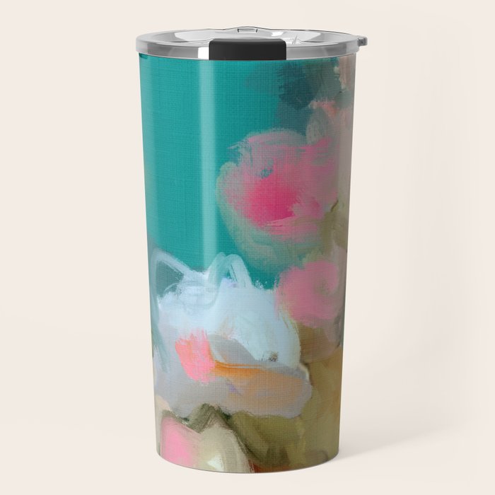 floral abstract 1 22 Travel Mug Gallery Image 1