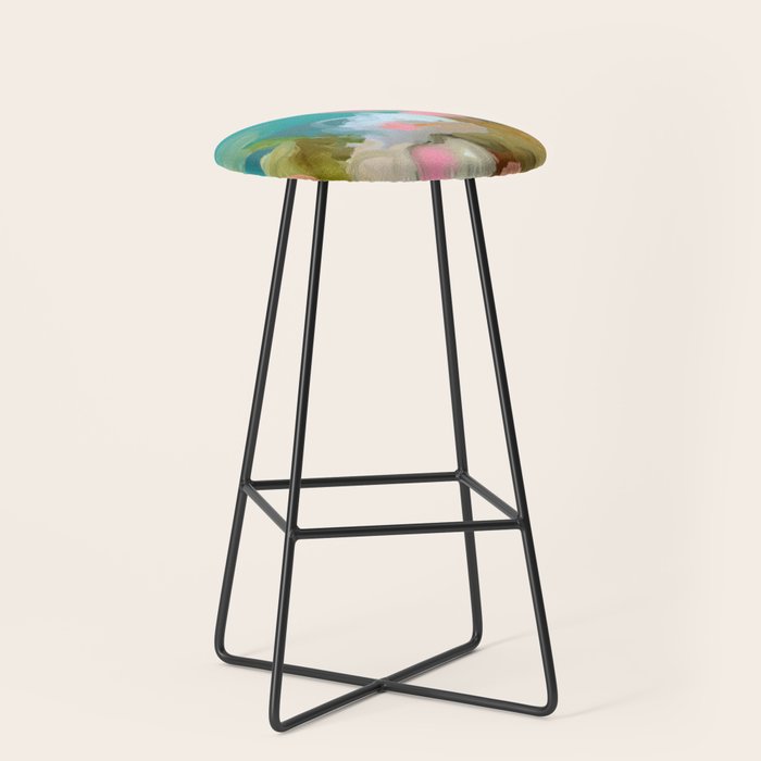 floral abstract 1 22 Stool Gallery Image 1