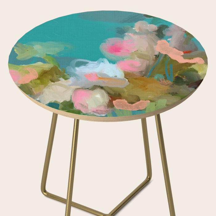 floral abstract 1 22 Side Table Gallery Image 2