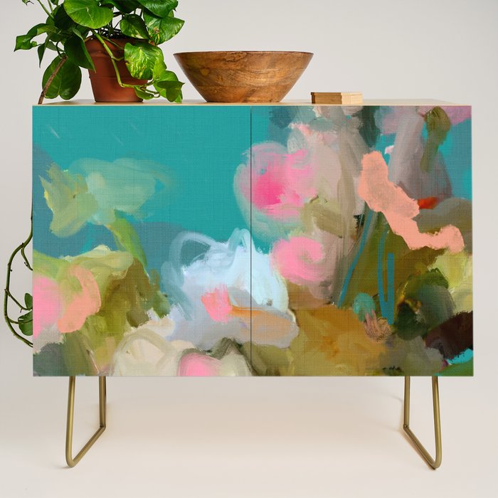 floral abstract 1 22 Credenza Gallery Image 1