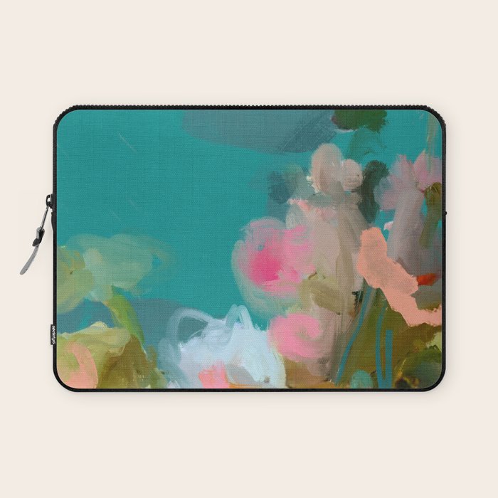 floral abstract 1 22 Laptop Sleeve Gallery Image 1