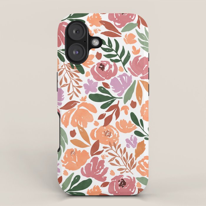 Simple colorful floral CWP iPhone Case Gallery Image 1