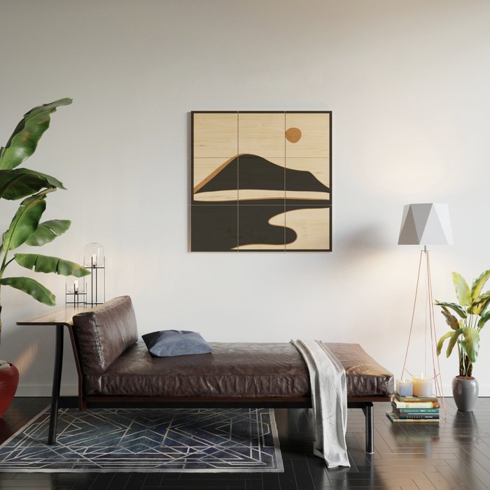 Minimalist Abstract Landscape 2 Wood Wall Art Gallery Image 2