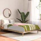 Pink Tulips Retro Flowers Comforter Gallery Image 2