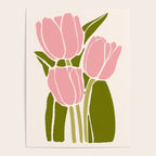 Pink Tulips Retro Flowers Poster Gallery Image 4