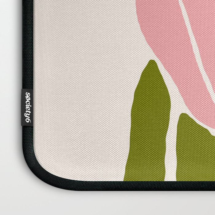 Pink Tulips Retro Flowers Laptop Sleeve Gallery Image 3