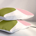 Pink Tulips Retro Flowers Pillow Sham Gallery Image 3