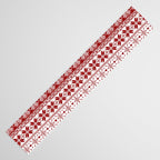 Red Winter Fair Isle Pattern Table Runner Gallery Image 3