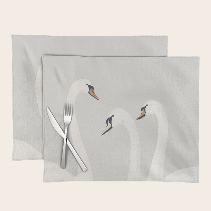 White Swans Placemat Gallery Image 1