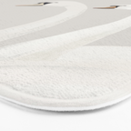 White Swans Bath Mat Gallery Image 3