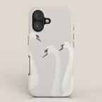 White Swans iPhone Case Gallery Image 1