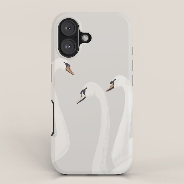 White Swans iPhone Case Gallery Image 1