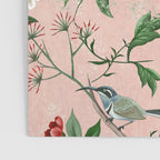 Chinoiserie Vintage Pink Peacocks flowers Grandmillennial Poster Gallery Image 3