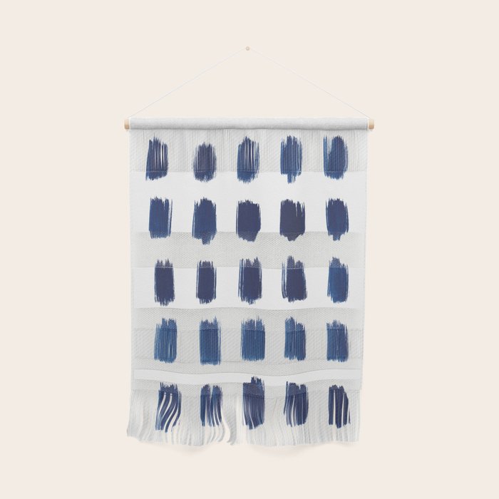 Indigo Abstract Brush Strokes | No. 6 Wall Hanging Gallery Image 1