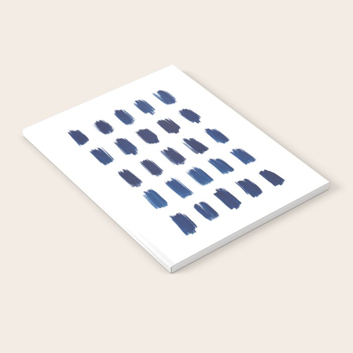 Indigo Abstract Brush Strokes | No. 6 Notebook Gallery Image 2