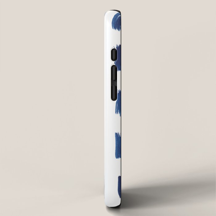 Indigo Abstract Brush Strokes | No. 6 iPhone Case Gallery Image 2