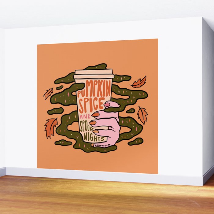 Pumpkin Spice and Spooky Nights Wall Mural Gallery Image 2