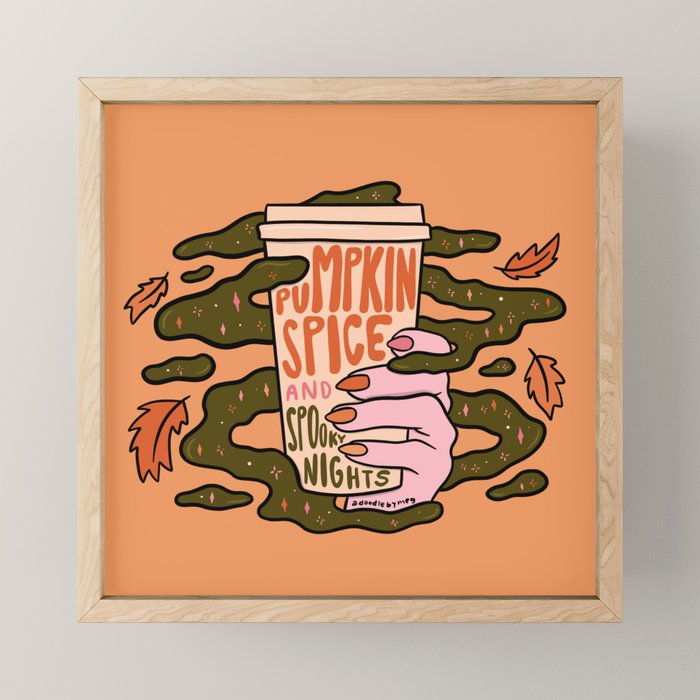 Pumpkin Spice and Spooky Nights Mini Art Print Gallery Image 1