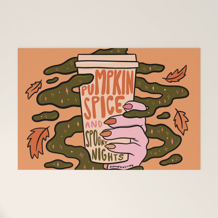 Pumpkin Spice and Spooky Nights Welcome Mat Gallery Image 1