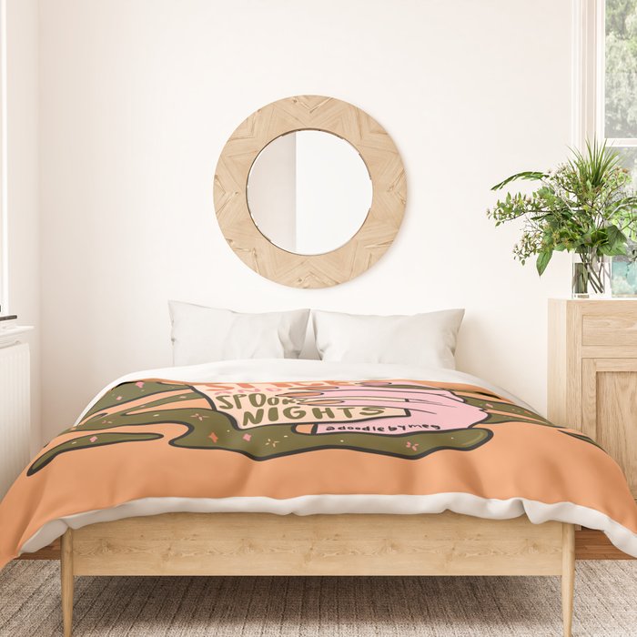 Pumpkin Spice and Spooky Nights Duvet Cover Gallery Image 3