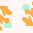 Simple Orange Leaf on Aqua Sun - cut-outs 3  Coffee Mug Gallery Image 2