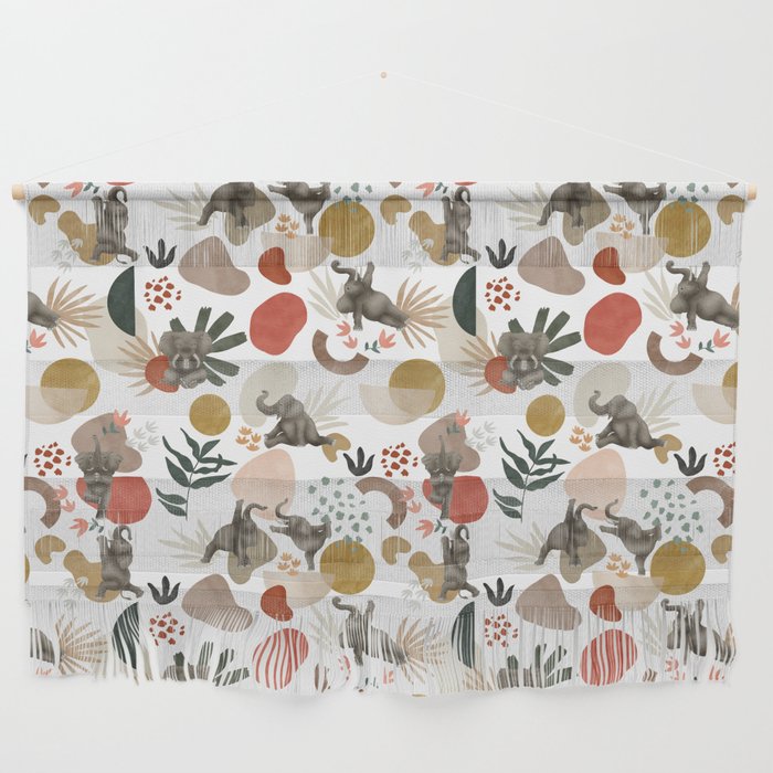 Elephant yoga 01 Wall Hanging Gallery Image 1