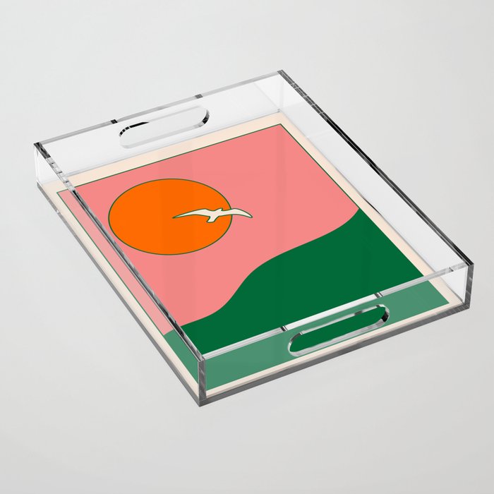 Soar - Pink Acrylic Tray Gallery Image 1