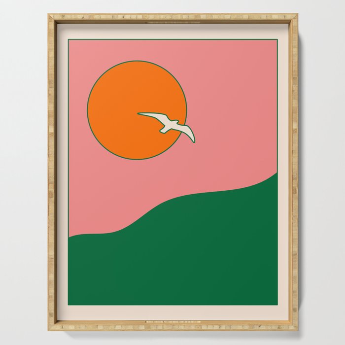 Soar - Pink Serving Tray Gallery Image 1