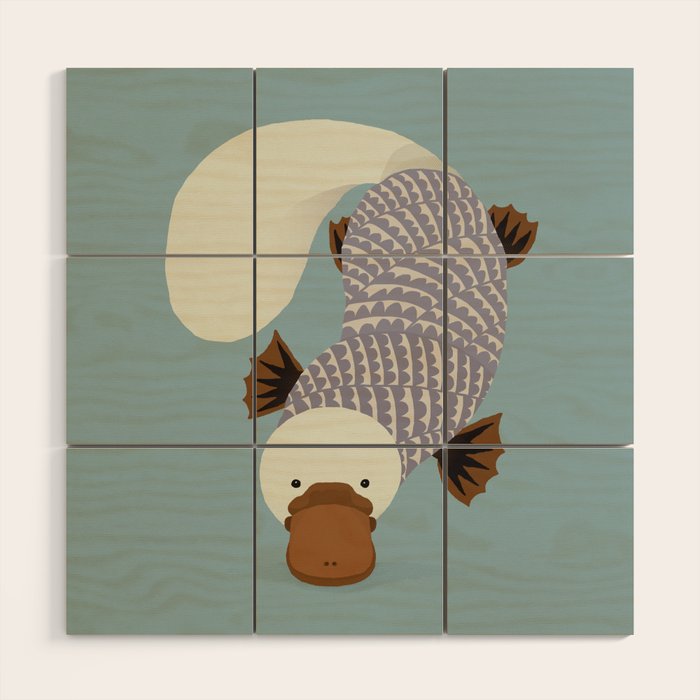 Whimsical Platypus Wood Wall Art Gallery Image 1
