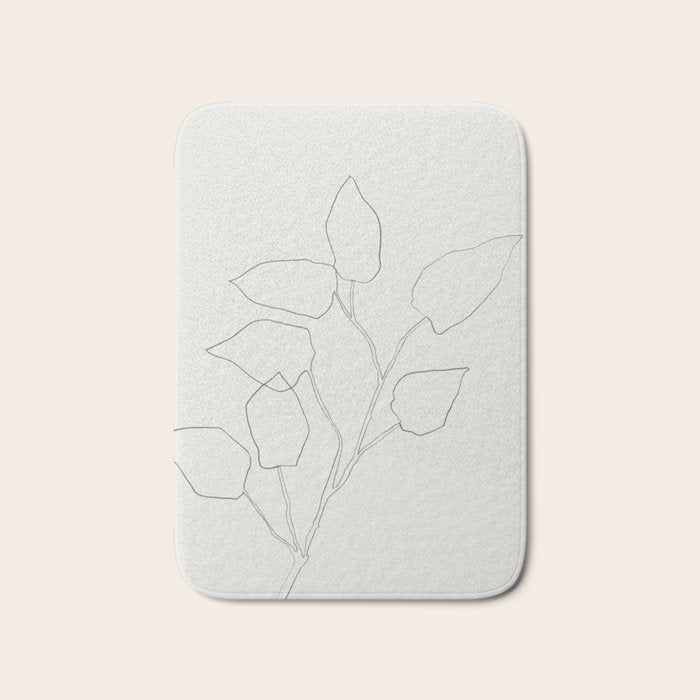 Floral Study no. 5 Bath Mat Gallery Image 1