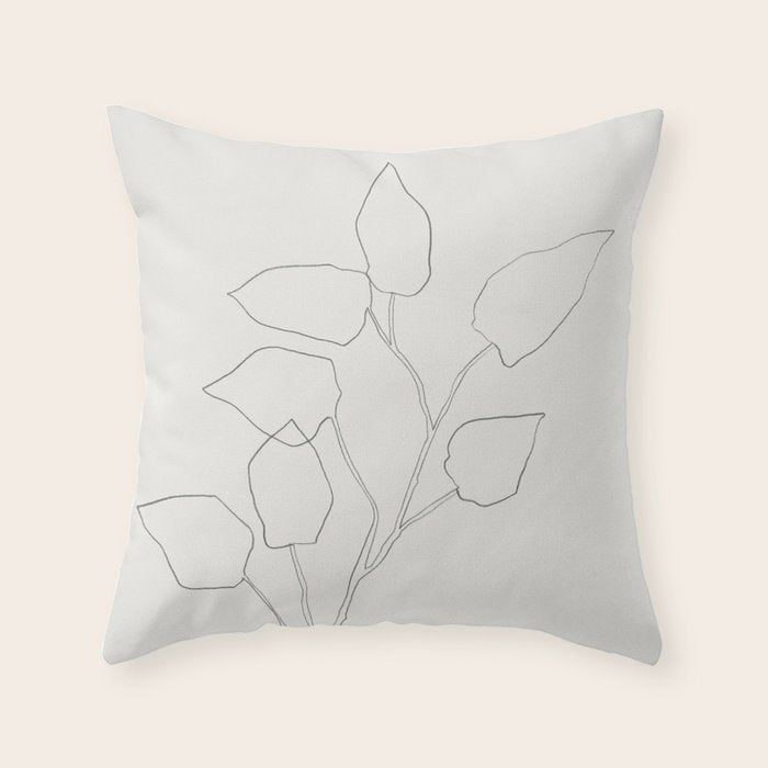 Floral Study no. 5 Throw Pillow Gallery Image 6