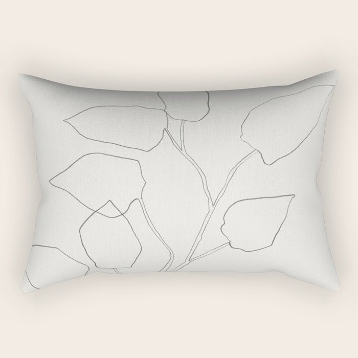 Floral Study no. 5 Rectangular Pillow Gallery Image 1