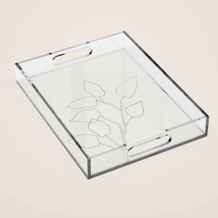 Floral Study no. 5 Acrylic Tray Gallery Image 1