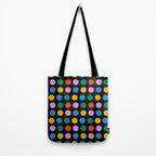 Colorful diverse people face cartoon pattern Tote Bag Gallery Image 2
