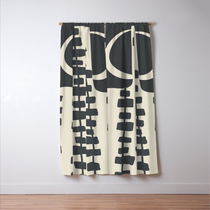 Tribal Pot 7 Window Curtain Gallery Image 3