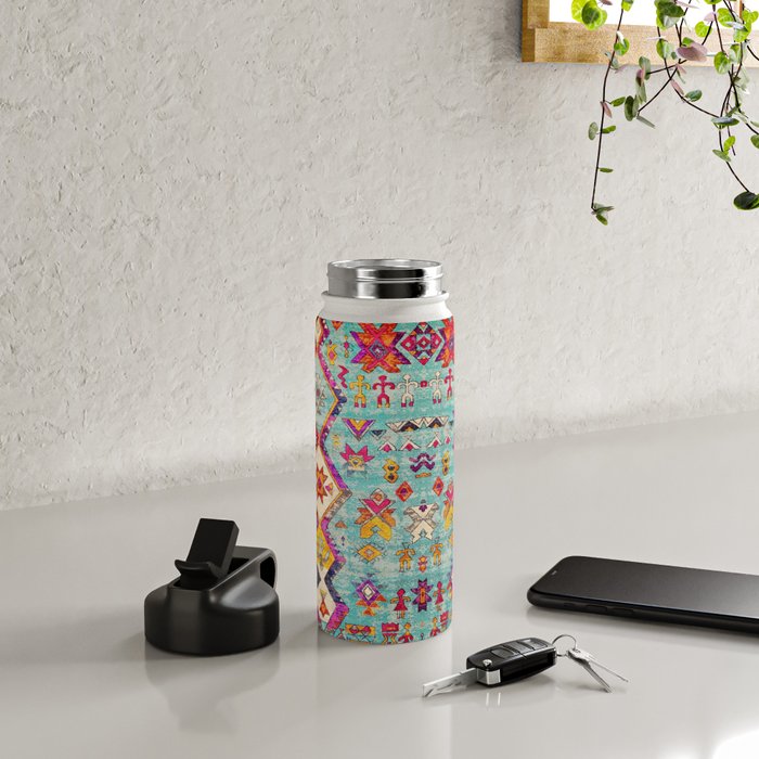 N178 - Antique Oriental Traditional Berber Bohemian Moroccan Style  Water Bottle Gallery Image 4