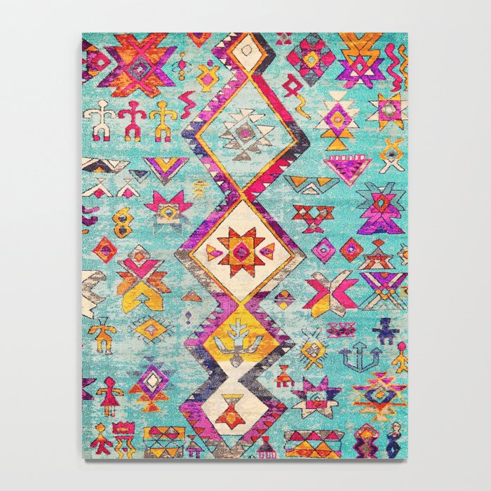 N178 - Antique Oriental Traditional Berber Bohemian Moroccan Style  Notebook Gallery Image 4