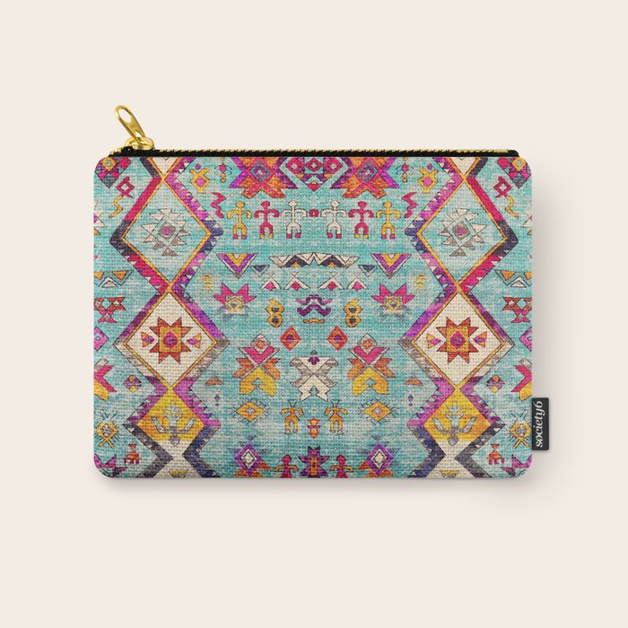 N178 - Antique Oriental Traditional Berber Bohemian Moroccan Style  Carry All Pouch Gallery Image 1