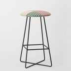 Color Block Line Abstract XXIII Stool Gallery Image 1