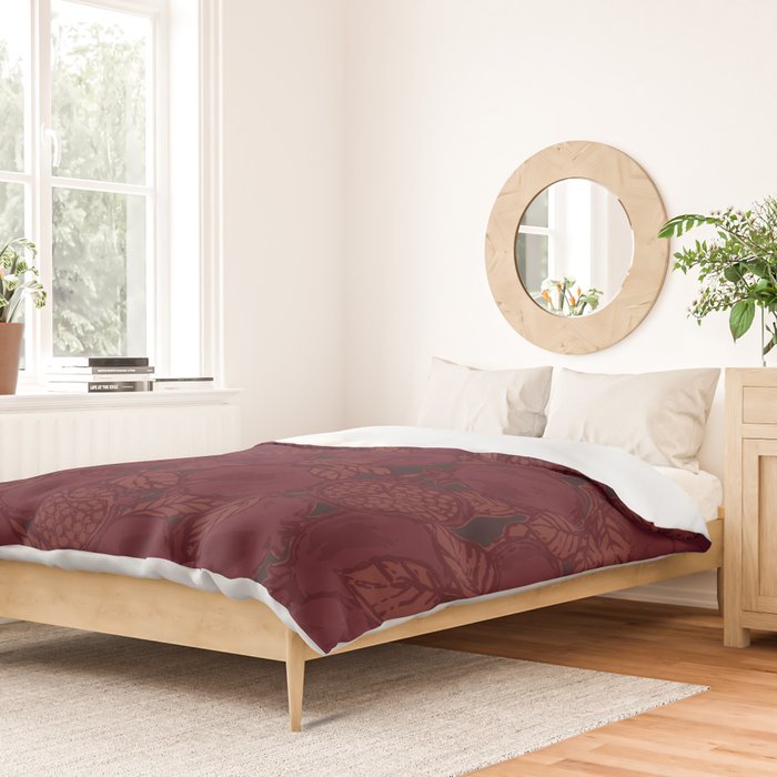 Red Pomegranates Duvet Cover Gallery Image 2