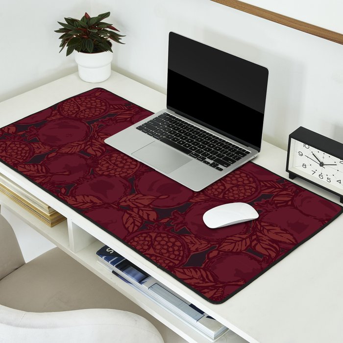 Red Pomegranates Desk Mat Gallery Image 2