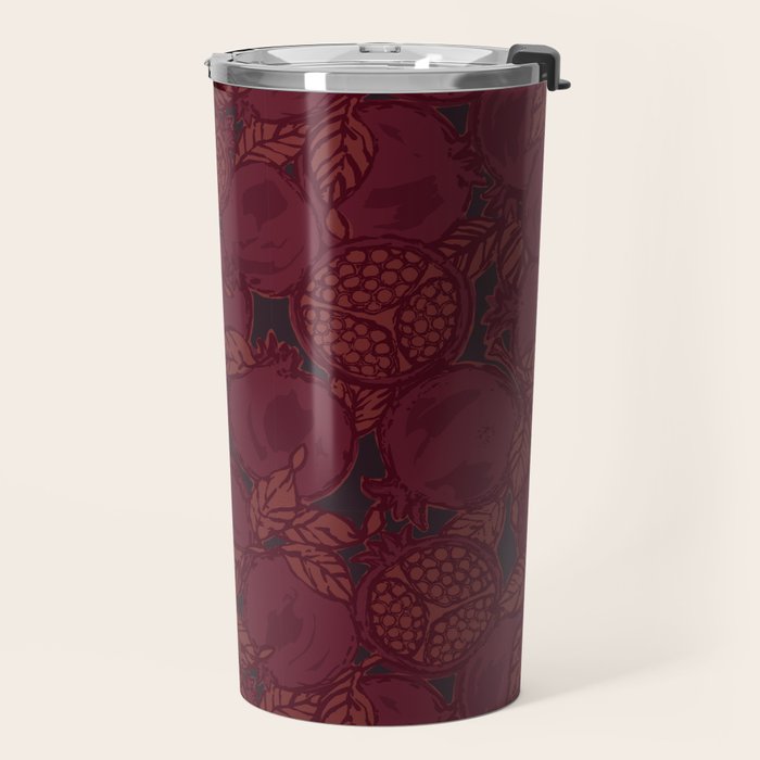 Red Pomegranates Travel Mug Gallery Image 2