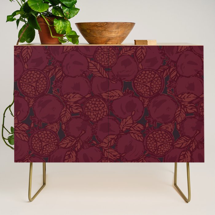 Red Pomegranates Credenza Gallery Image 1
